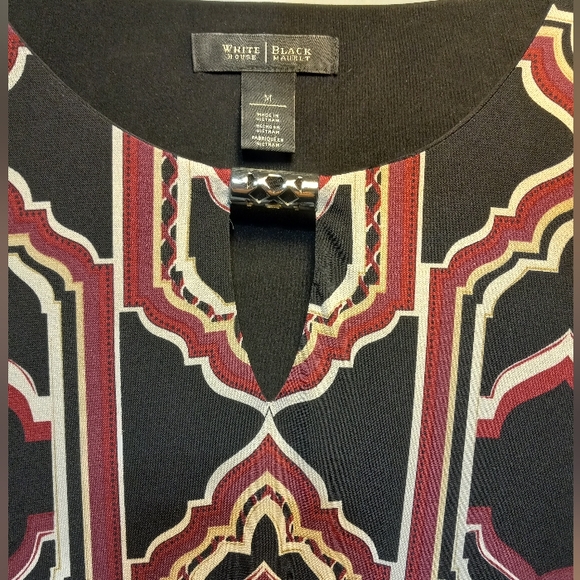 White House Black Market EUC Tunic Blouse, Size Medium - Picture 3 of 8